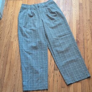 Merona Women's Plaid Gray Dress Pants